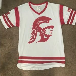 USC Victoria secret pink jersey shirt small